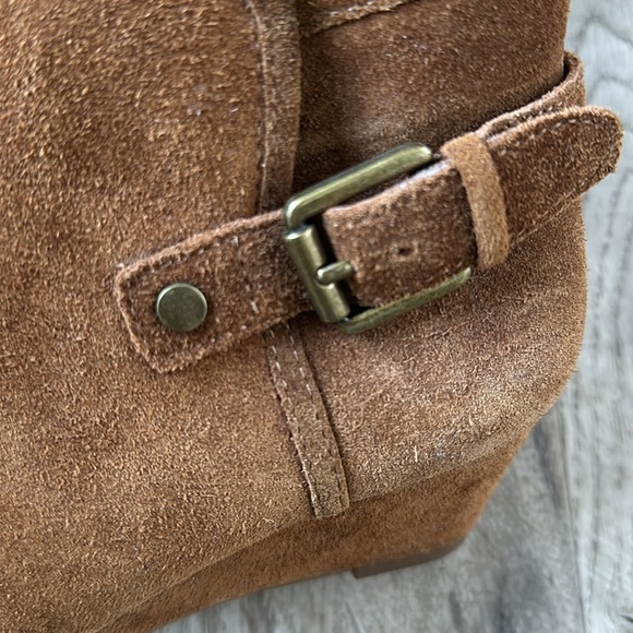 Franco Sarto Cognac Suede Boots 6 - Picture 9 of 11